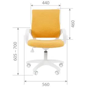 детское кресло chairman kids 103 lt белый пластик barni