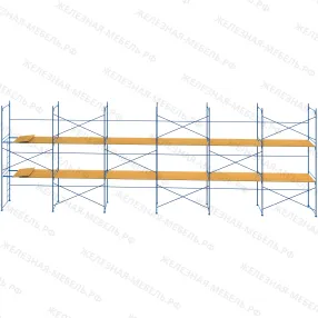 леса рамные строительные лрс-40 6х18 м (2 яруса с настилом)