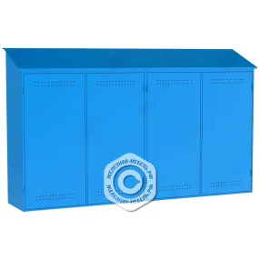 металлический шкаф для рампы о2 (2400х4000х800)