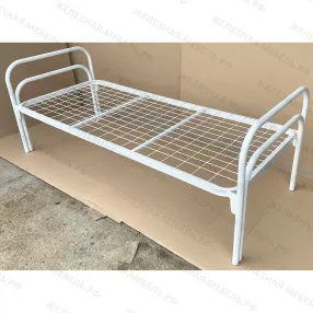 кровать «п-образная двойная» к6411с спинка d32х32, ложе 1900х800, закруг, сетка 100х60, 2 перемычки