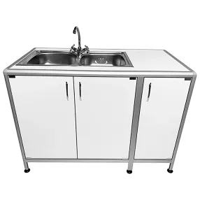 стол-мойка лабораторная med 13.005al (белый)