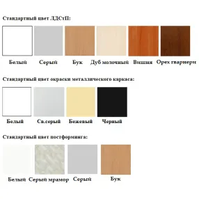 стол-барьер рабочий на металлокаркасе пм-4 (лдсп серый, каркас белый)