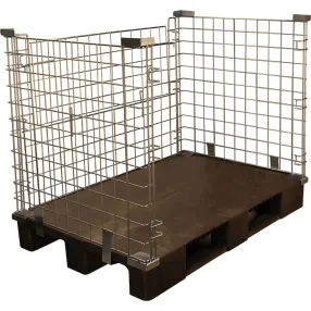 контейнер разборный оцинкованный на паллете 1200х800х1030 мм (арт. кмб)