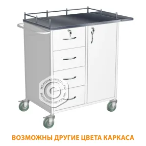 стол манипуляционный сиа-4 (каркас белый)