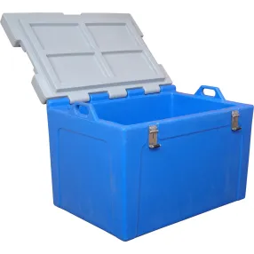 контейнер 750х530х520 мм синий с крышкой