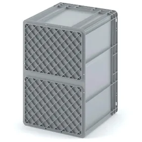 пластиковый ящик 400х300х220 (ес-4322) с усиленным дном