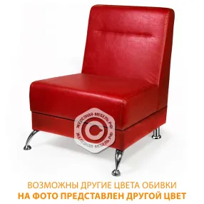 диван-кресло до-4/1 (кожзам эконом белый)