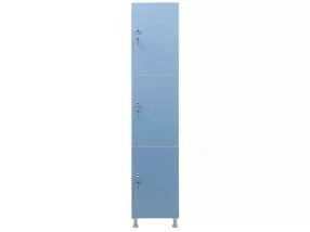 шкаф для раздевалок wl 13-40 голубой/белый