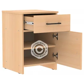 тумба с ящиком прикроватная 580х400х420, лдсп 16 мм (2 полки)