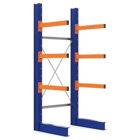 стеллаж консольный односторонний 2500х1064х720 (3 яруса + основание)