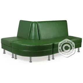 диван внутренний угол дмв (кожзам эконом белый)