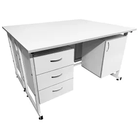 стол лабораторный островной сло 22.006 (белый)