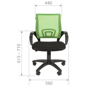 кресло для оператора chairman 696 black
