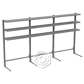 стеллаж торговый бонетный пристенный без стенок 25 серия