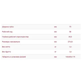 тиски на струбцине 75мм (3 дюйма) (арт. 1.912)