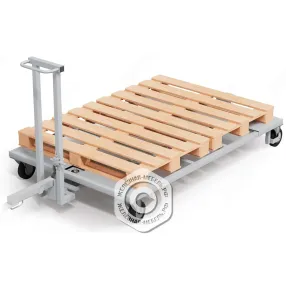 тележка для перевозки грузов и поддонов с управляемыми колесами (1133х1900х1220)