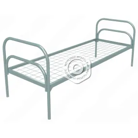 кровать металлическая одноярусная «стандарт» (800х1900, сетка 100х100)