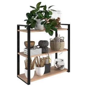 полка home-3 вяз натуральный/чёрный