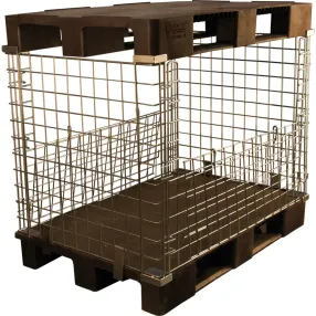 контейнер разборный оцинкованный на паллете 1200х800х1030 мм (арт. кмб)