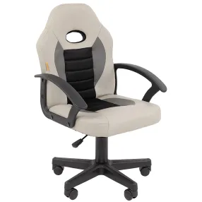 детское кресло chairman kids 111 экокожа/ткань tw серая