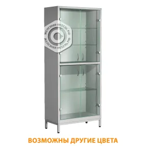 шкаф для лабораторной посуды шмлп-2 (корпус металл серый)