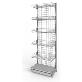 стеллаж-стойка торговый прикассовый с базой 100х300 мм