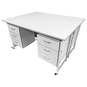 стол лабораторный островной сло 22.005 (белый)