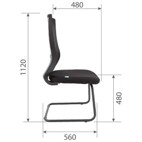кресло для посетителя chairman 500v