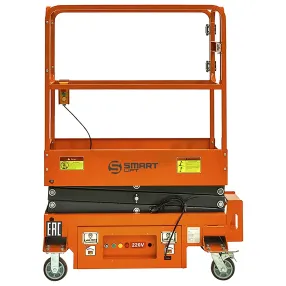 подъемник ножничный несамоходный sjy-0.3-3.9 (220в, 300 кг, 3,9 м) смартлифт (smartlift)