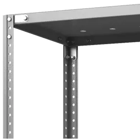 стеллаж металлический тс лайт 2000х700х300 (4 перфорированные полки)