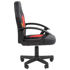 детское кресло chairman kids 111 экокожа/ткань tw красная