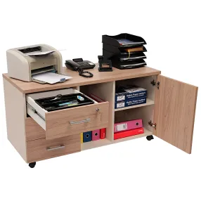 тумба для оргтехники npw-410 вяз натуральный/бежевый