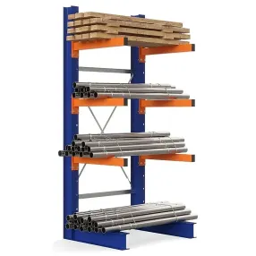 стеллаж консольный односторонний 2500х1064х720 (3 яруса + основание)