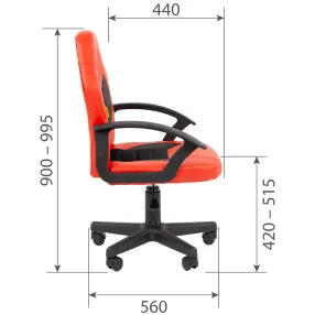 детское кресло chairman kids 111 экокожа/ткань tw серая