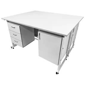 стол лабораторный островной сло 22.006 (белый)