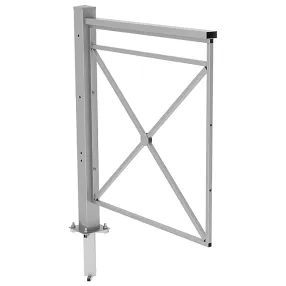 ограждение пешеходное по-1 секция тип 1 укороченная, стойка 80х80 съемная, порошковая окраска