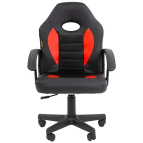 детское кресло chairman kids 111 экокожа/ткань tw красная