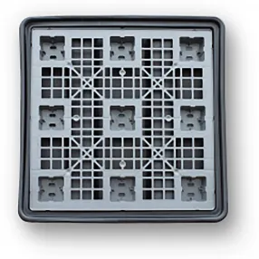 сточный пластиковый поддон 1276x1276x160 чёрный