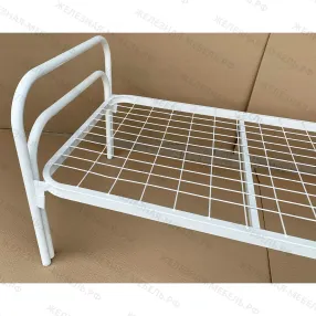 кровать «п-образная двойная» к6411с спинка d32х32, ложе 1900х800, закруг, сетка 100х60, 2 перемычки