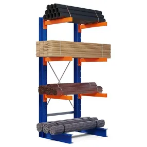 стеллаж консольный односторонний 2500х1073х940 (3 яруса + основание)