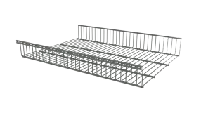 стационарная корзина титан-gs (603х440x85) (цвет серебристый)