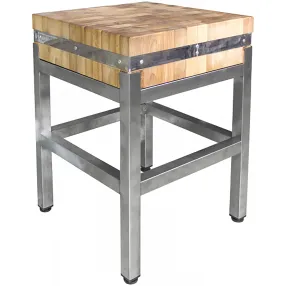 колода для рубки мяса 500х500х700 столешница бук 500х500х150