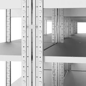 стеллаж klesto нe255-312 2500х1330х300 (5 полок) усиленный, быстросборный