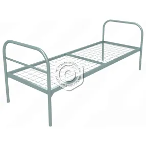 кровать металлическая одноярусная «бюджет +» (700х1900, сетка 100х100, 1 перемычка)