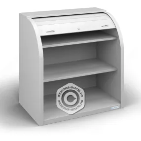 шкаф металлический роллетный шрл-1050-2 (2 полки)