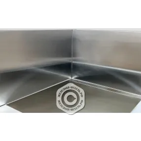 ванна моповая вмсн 500(800)х630х630 «norma ral», 1 м/о (облицовка г-обр., правая; ножка угловая)