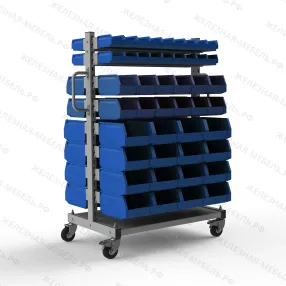 стеллаж мобильный №230 (1415х950х610)