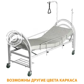 кровать функциональная механическая 3-х секционная км-3п (каркас белый)