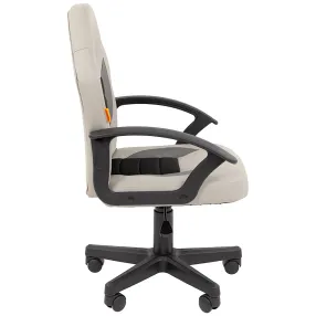 детское кресло chairman kids 111 экокожа/ткань tw серая