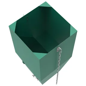 гаситель скорости металлический зеленый, с цепями